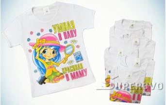 Купить в Барановичах детскую футболку с рисунком для девочки